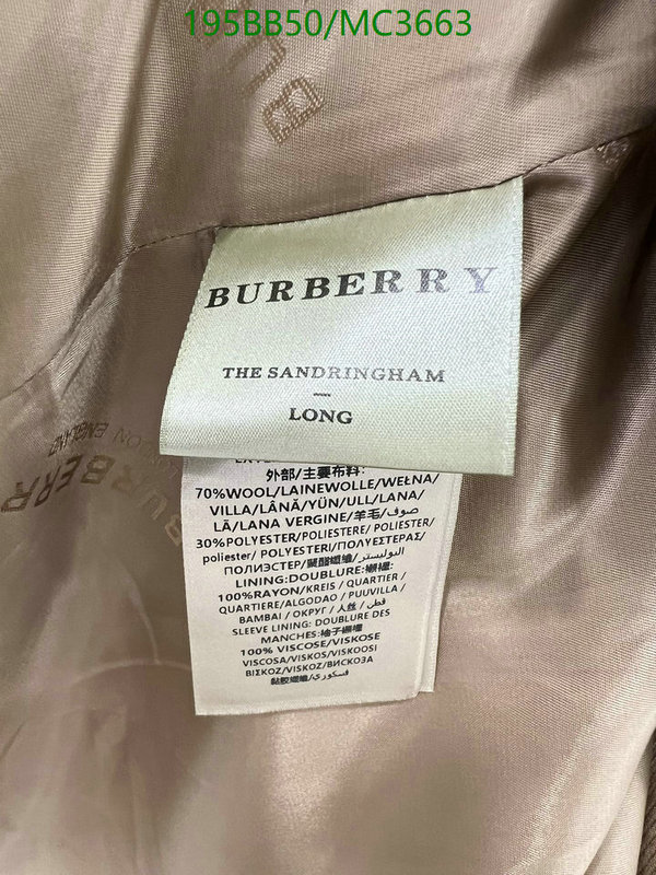 Burberry-Clothing Code: MC3663 $: 195USD
