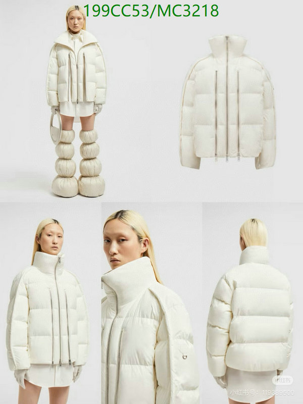 Moncler-Down jacket Women Code: MC3218 $: 199USD