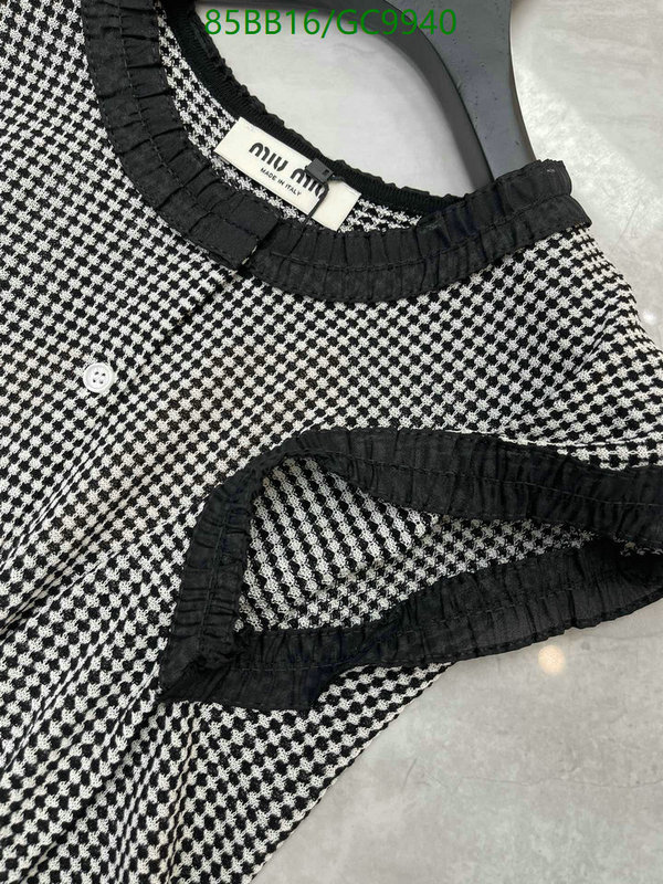 MIUMIU-Clothing Code: GC9940 $: 85USD
