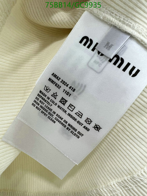 MIUMIU-Clothing Code: GC9935 $: 75USD