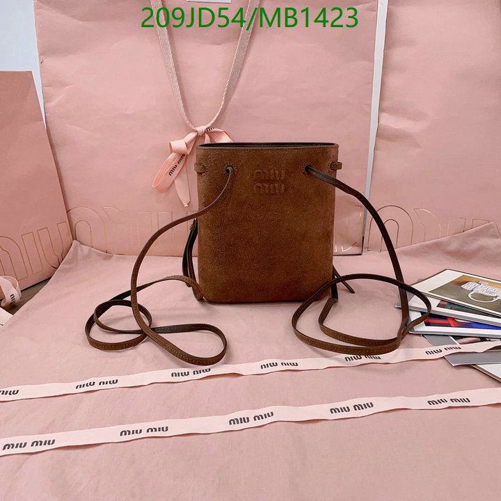 Miu Miu-Bag-Mirror Quality Code: MB1423 $: 209USD