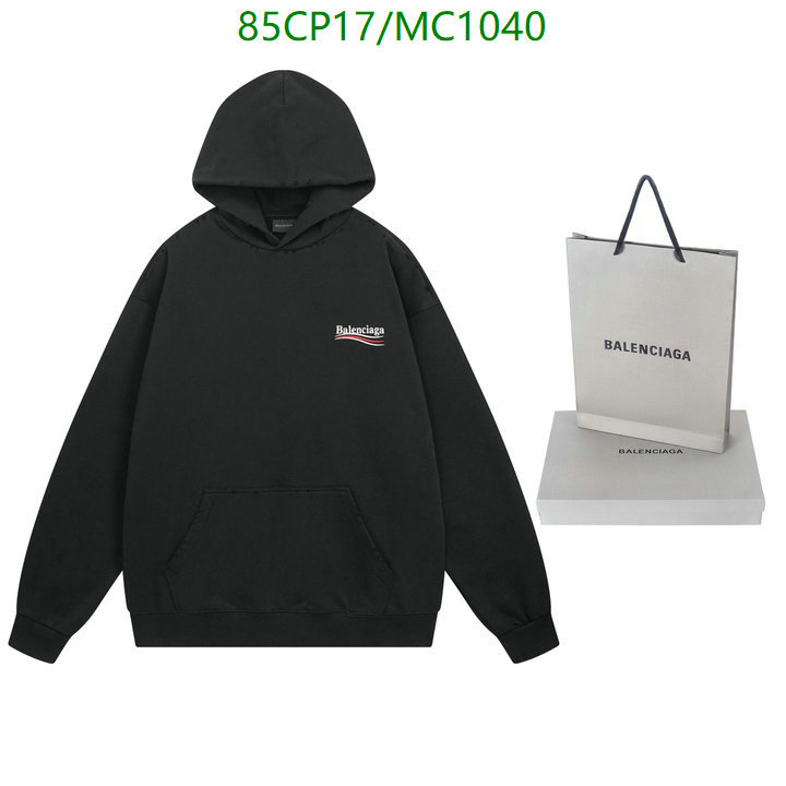 Balenciaga-Clothing Code: MC1040 $: 85USD