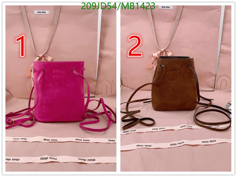 Miu Miu-Bag-Mirror Quality Code: MB1423 $: 209USD