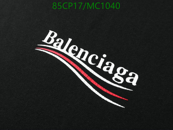 Balenciaga-Clothing Code: MC1040 $: 85USD
