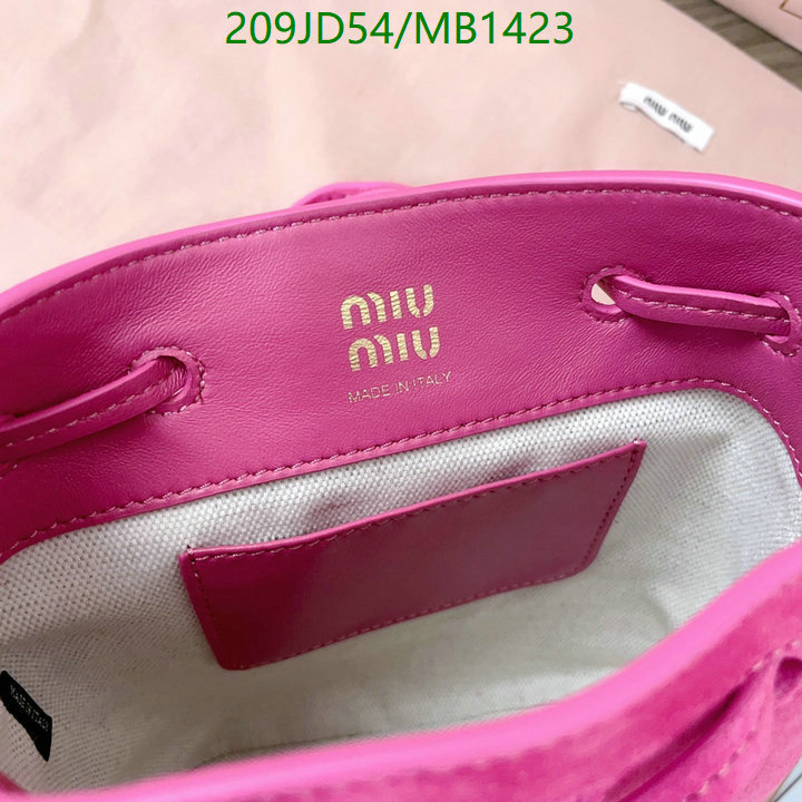 Miu Miu-Bag-Mirror Quality Code: MB1423 $: 209USD