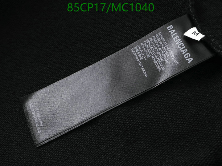 Balenciaga-Clothing Code: MC1040 $: 85USD