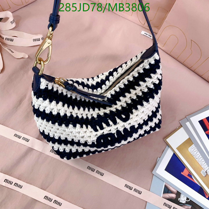 Miu Miu-Bag-Mirror Quality Code: MB3806 $: 285USD