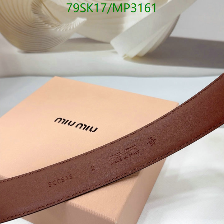 MIU MIU-Belts Code: MP3161 $: 79USD