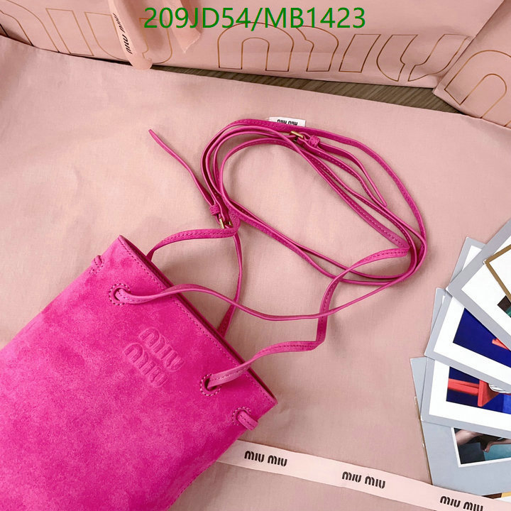 Miu Miu-Bag-Mirror Quality Code: MB1423 $: 209USD