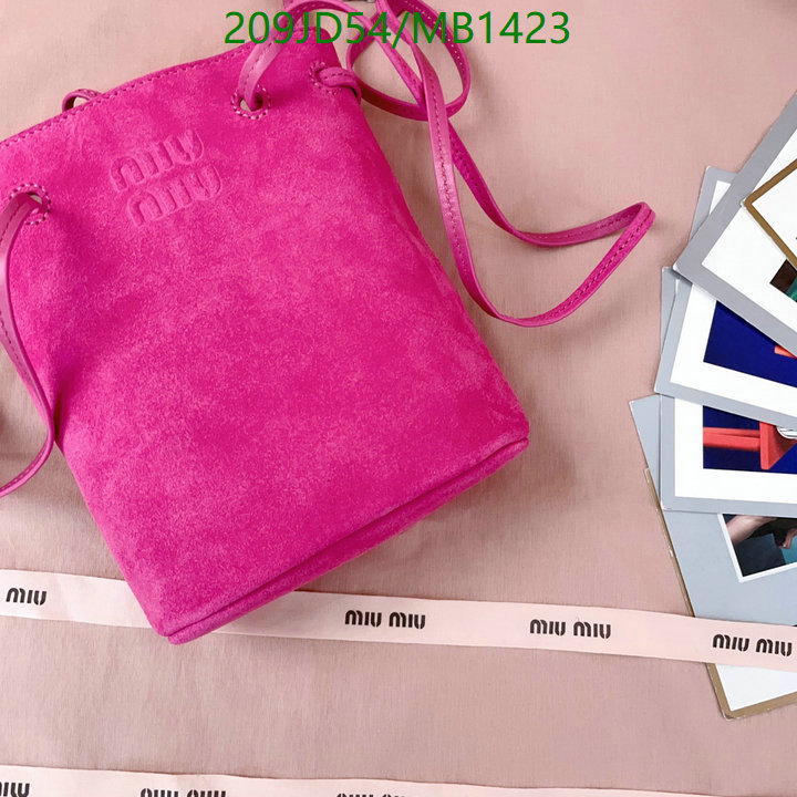 Miu Miu-Bag-Mirror Quality Code: MB1423 $: 209USD