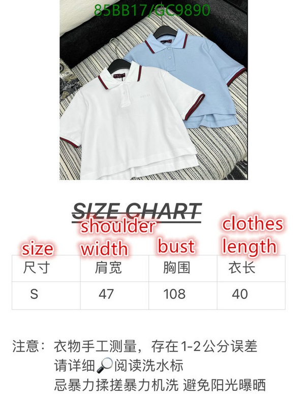 Gucci-Clothing Code: GC9890 $: 85USD