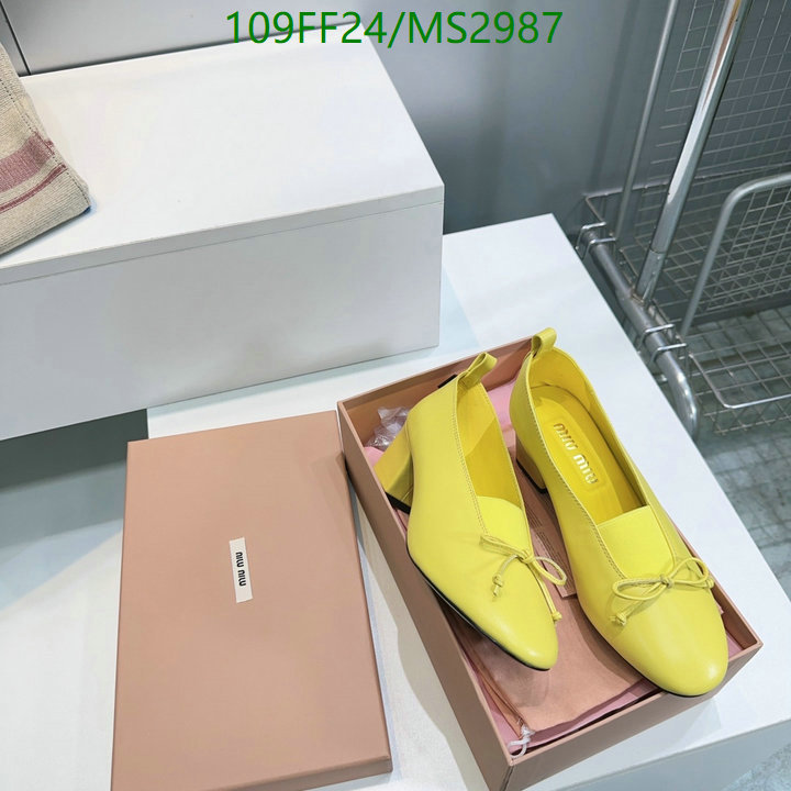 Miu Miu-Women Shoes Code: MS2987 $: 109USD