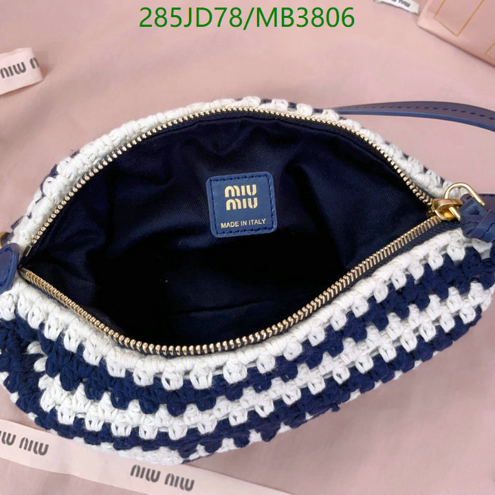 Miu Miu-Bag-Mirror Quality Code: MB3806 $: 285USD