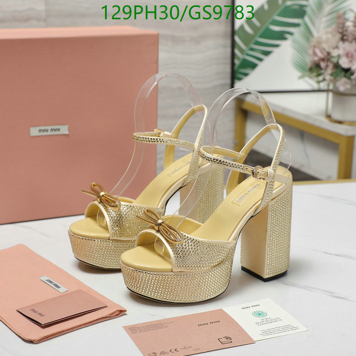 Miu Miu-Women Shoes Code: GS9783 $: 129USD