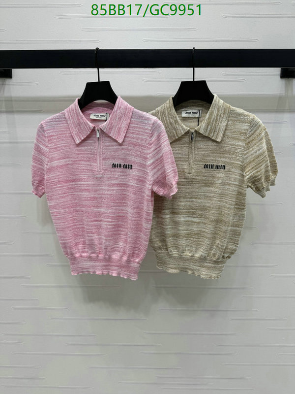 MIUMIU-Clothing Code: GC9951 $: 85USD