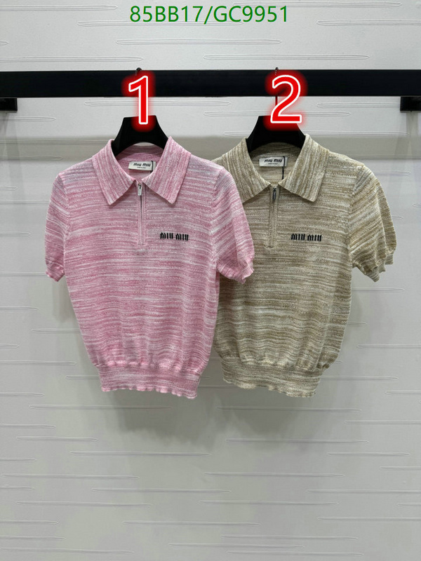 MIUMIU-Clothing Code: GC9951 $: 85USD