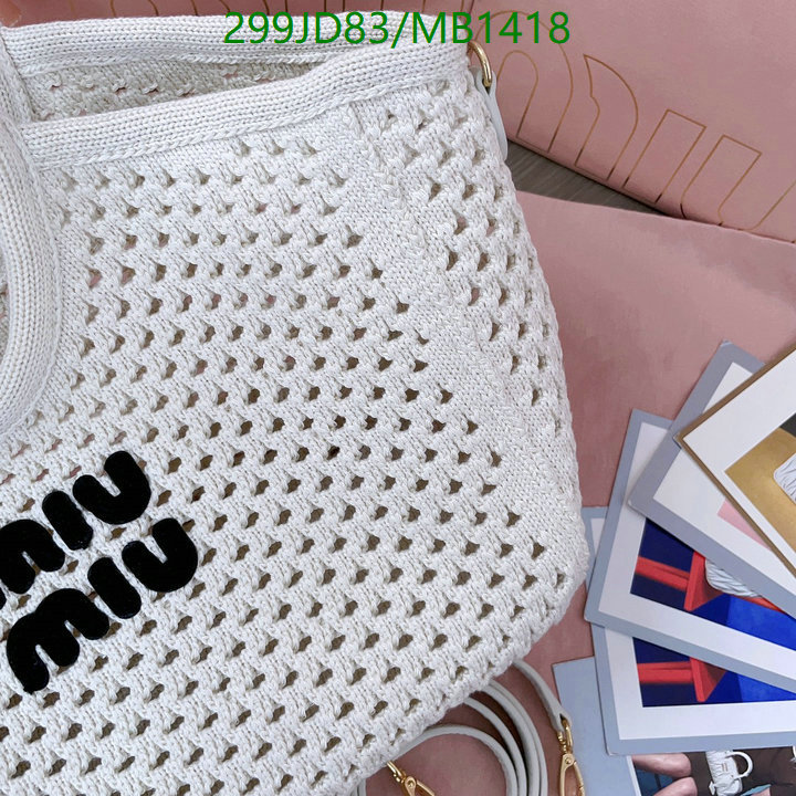 Miu Miu-Bag-Mirror Quality Code: MB1418 $: 299USD