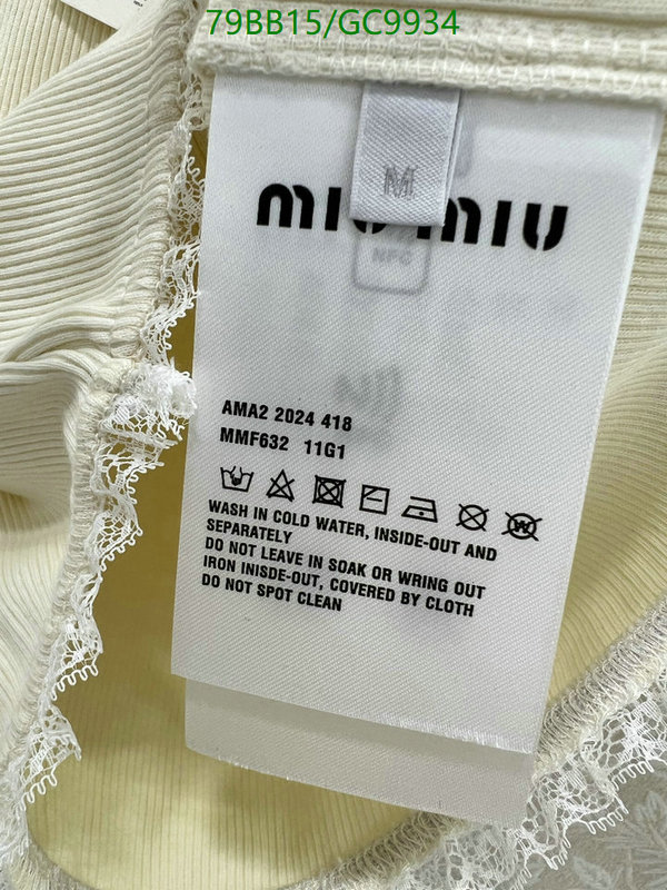 MIUMIU-Clothing Code: GC9934 $: 79USD