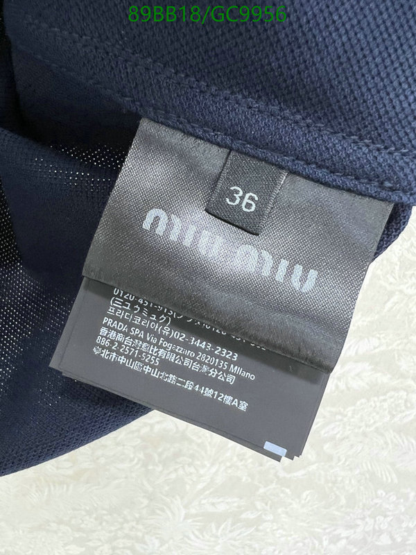 MIUMIU-Clothing Code: GC9956 $: 89USD