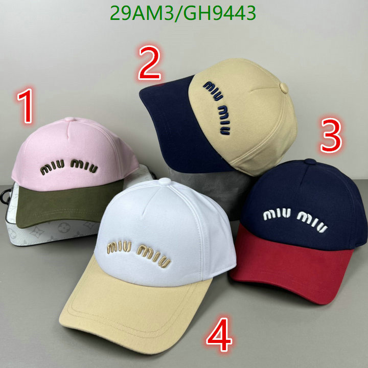 Miu Miu-Cap(Hat) Code: GH9443 $: 29USD