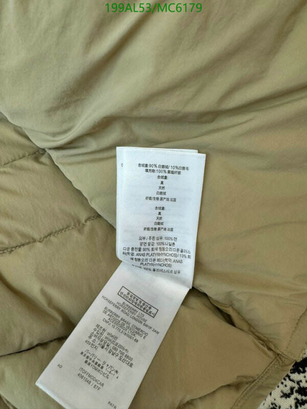 Burberry-Down jacket Women Code: MC6179 $: 199USD