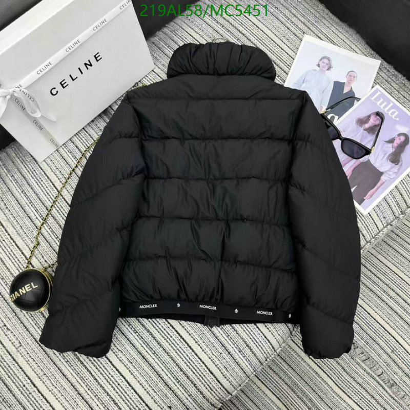 Moncler-Down jacket Women Code: MC5451 $: 219USD