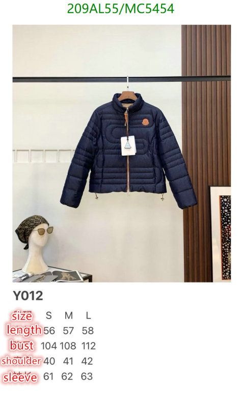 Moncler-Down jacket Women Code: MC5454 $: 209USD