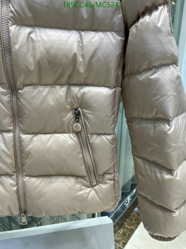Moncler-Down jacket Women Code: MC5247 $: 189USD