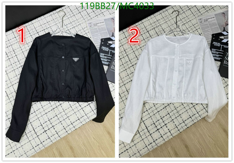 Prada-Clothing Code: MC4033 $: 119USD