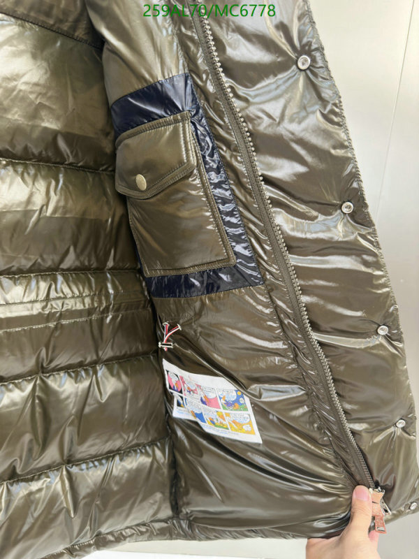 Moncler-Down jacket Men Code: MC6778 $: 259USD