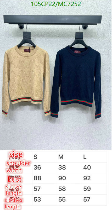 Gucci-Clothing Code: MC7252 $: 105USD