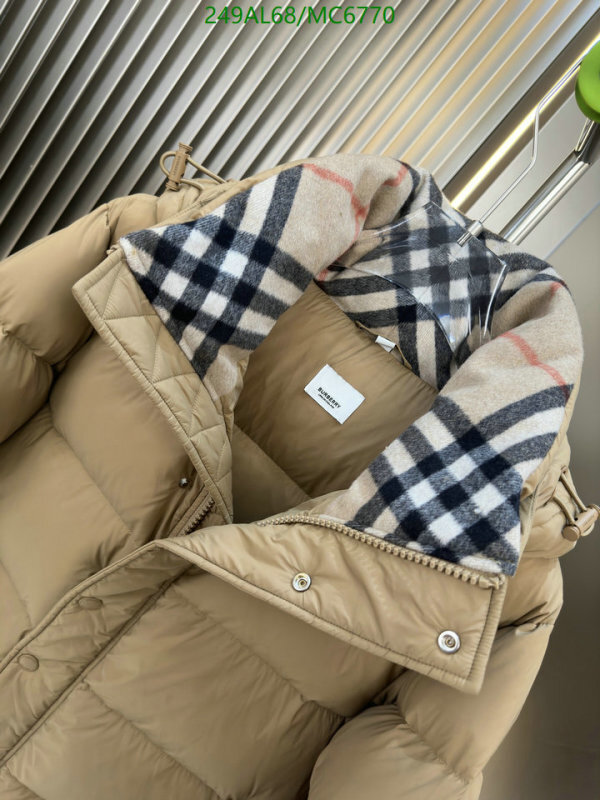 Burberry-Down jacket Women Code: MC6770 $: 249USD