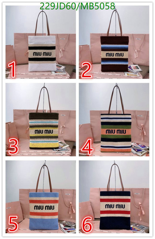 Miu Miu-Bag-Mirror Quality Code: MB5058 $: 229USD