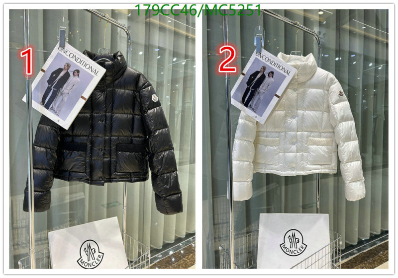 Moncler-Down jacket Women Code: MC5251 $: 179USD
