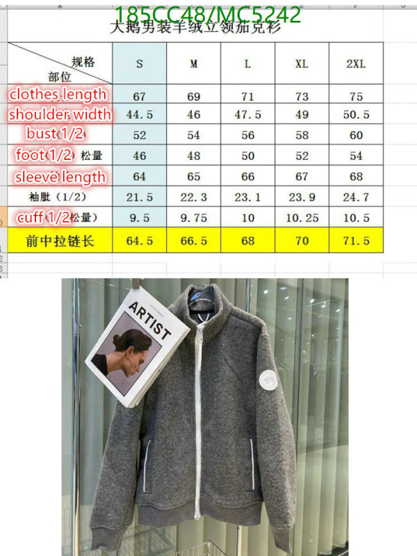 Canada Goose-Down jacket Men Code: MC5242 $: 185USD