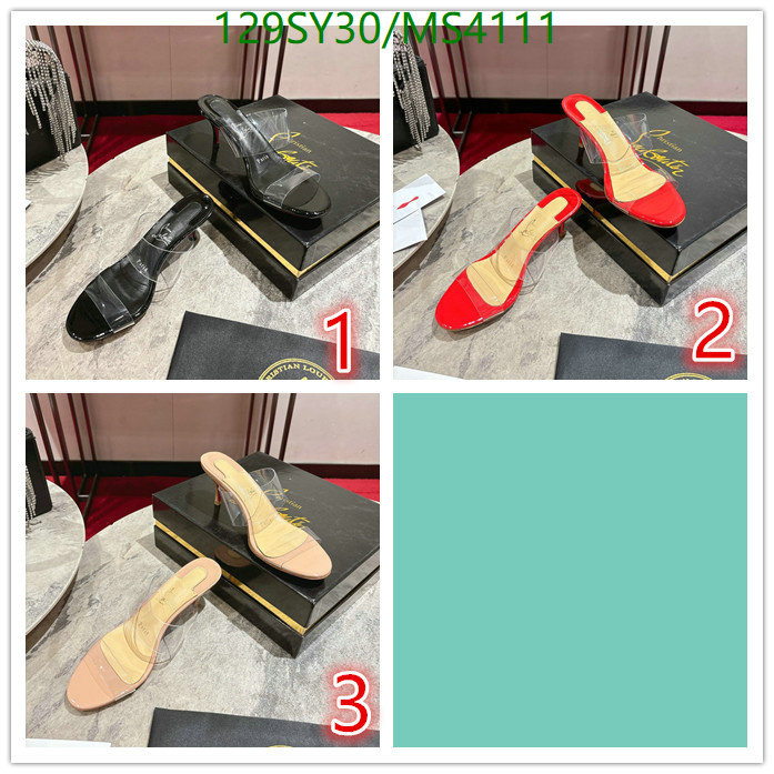 Christian Louboutin-Women Shoes Code: MS4111 $: 129USD