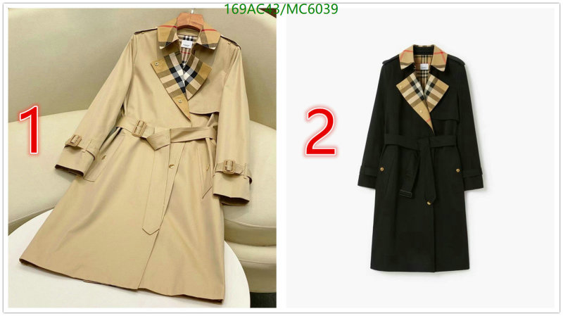 Burberry-Down jacket Women Code: MC6039 $: 169USD