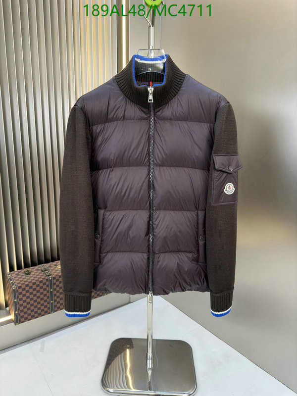 Moncler-Down jacket Men Code: MC4711 $: 189USD