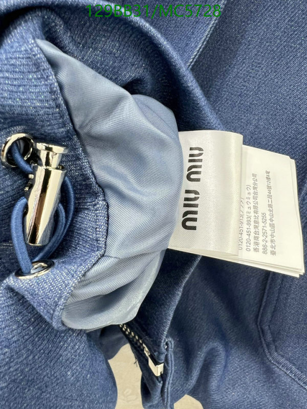 MIUMIU-Clothing Code: MC5728 $: 129USD