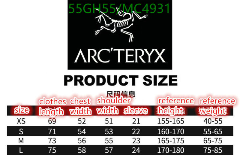 ARCTERYX-Clothing Code: MC4931 $: 55USD