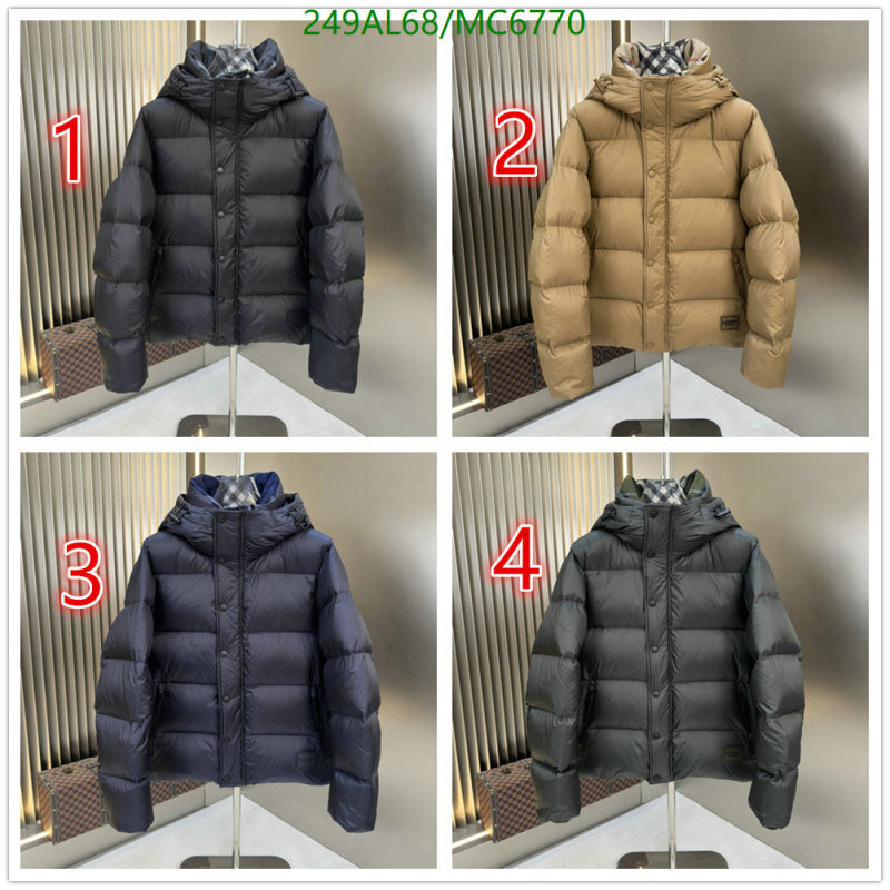 Burberry-Down jacket Women Code: MC6770 $: 249USD