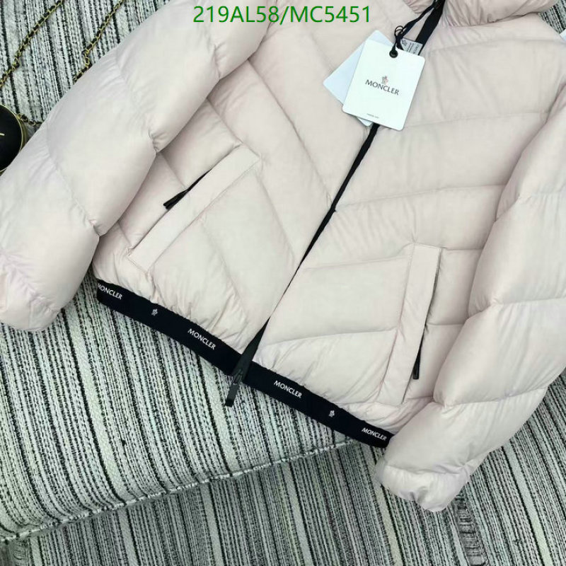 Moncler-Down jacket Women Code: MC5451 $: 219USD