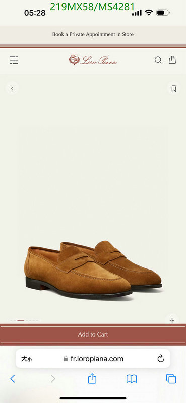 Loro Piana-Men shoes Code: MS4281 $: 219USD