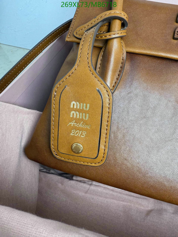 Miu Miu-Bag-Mirror Quality Code: MB6718 $: 269USD