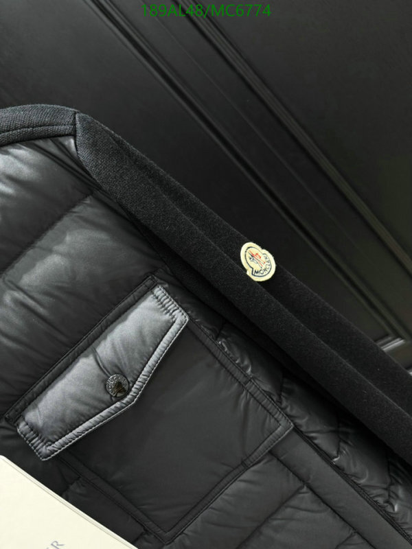 Moncler-Down jacket Men Code: MC6774 $: 189USD