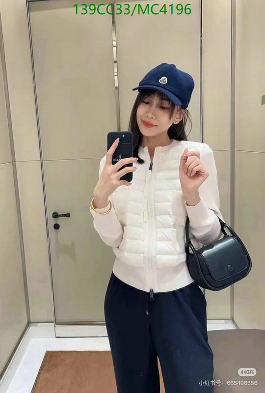 Moncler-Down jacket Women Code: MC4196 $: 139USD