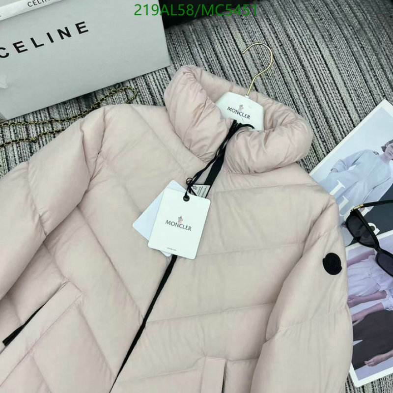 Moncler-Down jacket Women Code: MC5451 $: 219USD