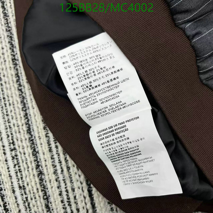 MIUMIU-Clothing Code: MC4002 $: 125USD