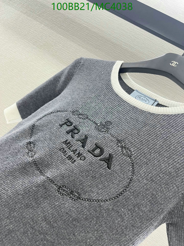 Prada-Clothing Code: MC4038 $: 100USD