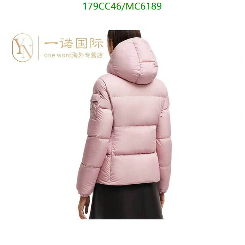 Moncler-Down jacket Women Code: MC6189 $: 179USD